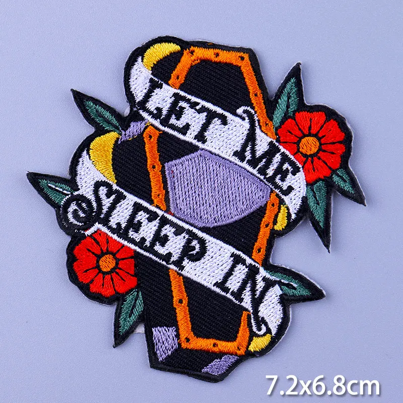 Freddie Mercury Badge Rock Band Patches bordados em roupas Punk Crânio Roupas Hippie Ferro em remendos para emblemas de roupas