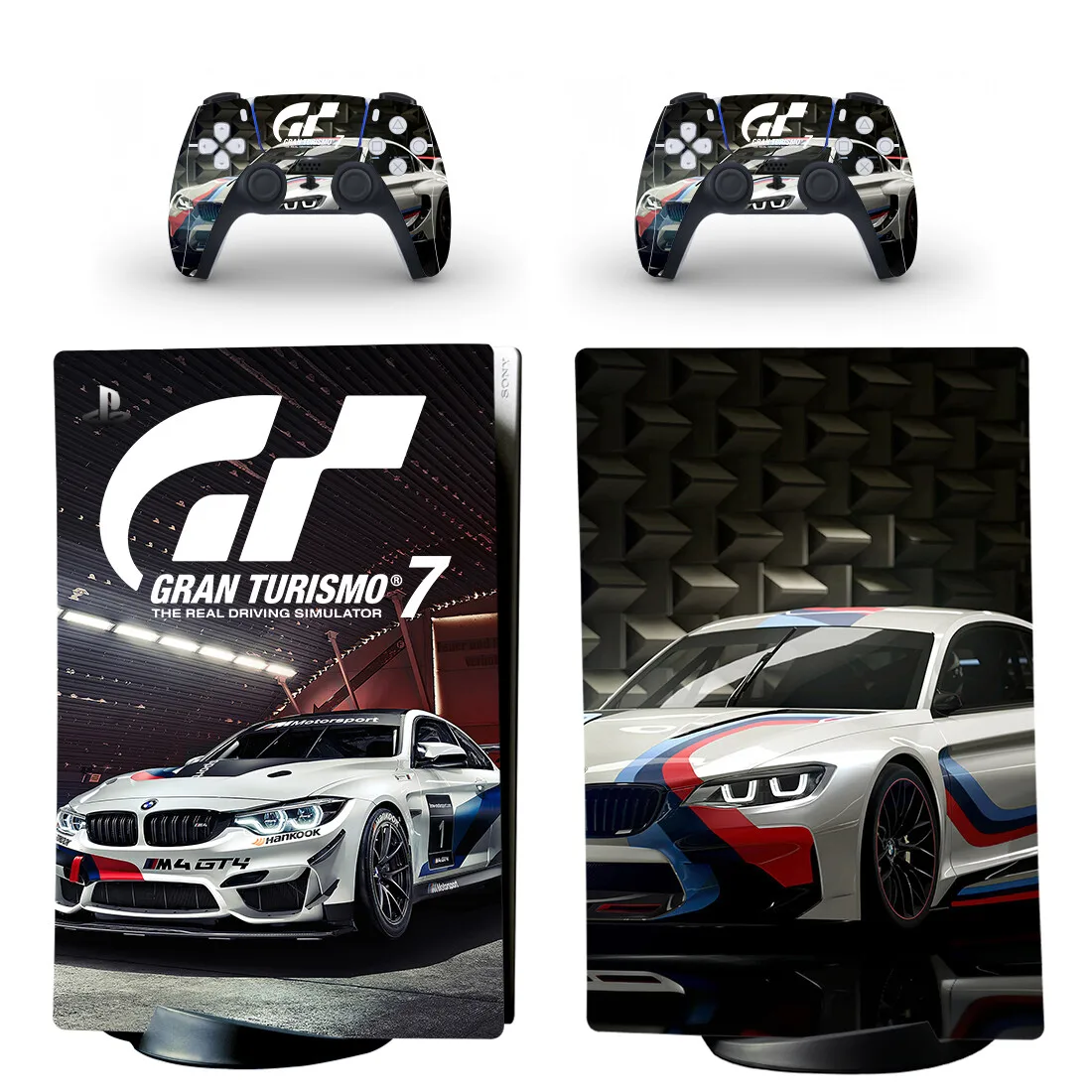 Gran Turismo GT Sport PS5 Digital Skin Sticker Decal Cover for PlayStation 5 Console and 2 Controllers PS5 Skin Sticker Vinyl