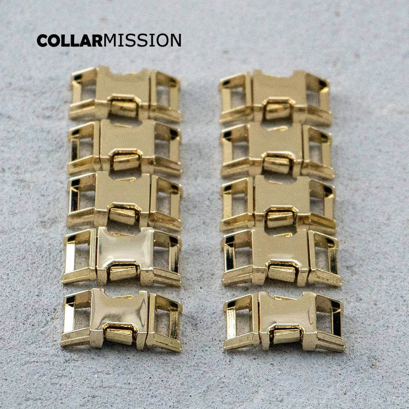 100pcs/lot elease buckle 10mm strap webbing garments DIY pet collar parts durable security lock plated metal buckle CK10J