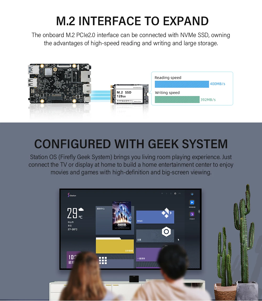 ROC-RK3566-PC AI SBC عالي الأداء مع WiFi مزدوج BT5.0 Rockchip RK3566 يدعم Caffe/TensorFlow Android 11.0 Ubuntu