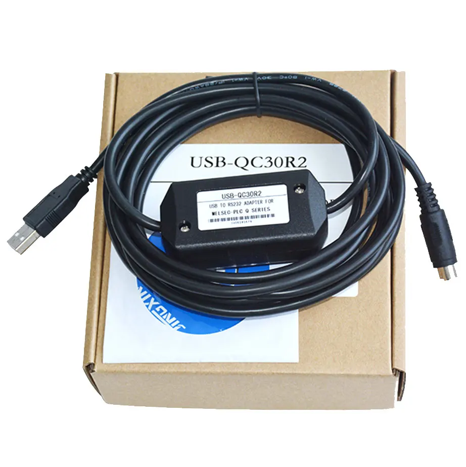 Cable de programación USB-QC30R2 Serie Q PLC, compatible con WIN7