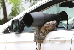 ROLANPRO-funda de almohada para pistola de lente más grande, bolsa de frijol fotográfica con aberturas, se debe autocargar, bolsa vacía