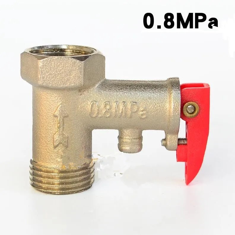 أجزاء سخان المياه الكهربائية صمام فحص السلامة 0.8 ميجا باسكال