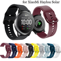 22mm Original Silicone Watchband Strap for Xiaomi Haylou Solar LS05 Smart Watch Bracelet Haylou Solar Replacement Wristband