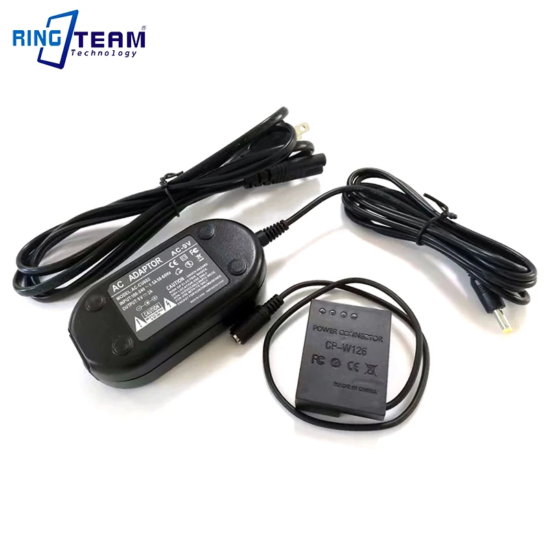 Adaptador de Energia AC AC-9V CP-W126 para Fujifilm Câmeras X-H1 X A1 A2 E1 E2 Pro1 T1 T10 T20 T30 FinePix HS30 HS33 HS35 HS50 EXR