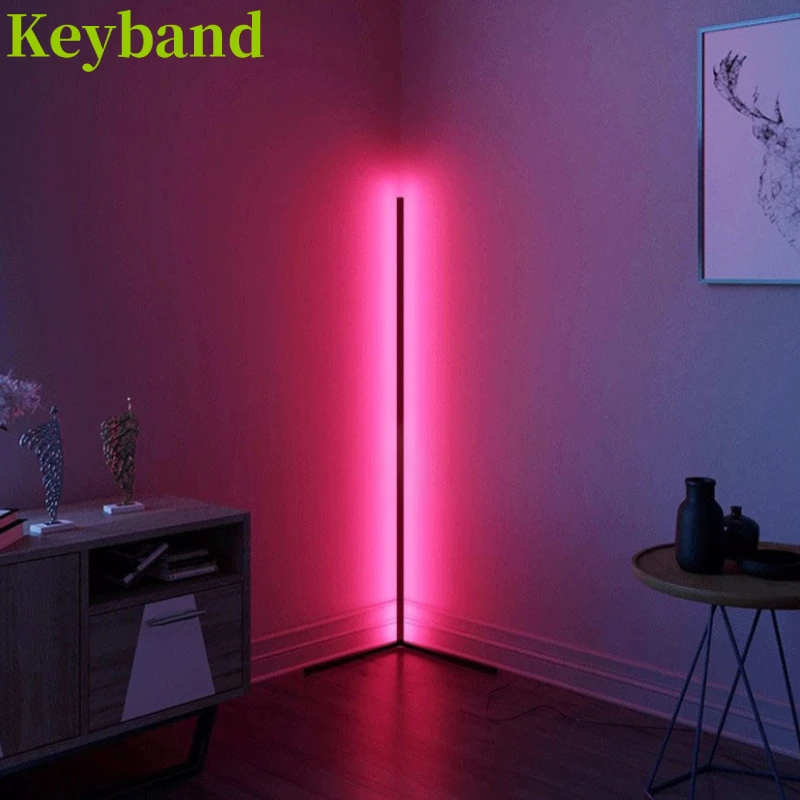Tuya WiFi RGB Corner Lamps with Remote Home Deco LED Floor Stand Lighting Voice Control Alexa and Google Assistant 100-240V
