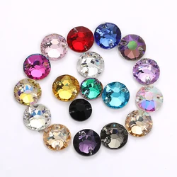 10 Pcs/Bag Round Stones For Jewelry Decoration k9 Flatback Crystal Rhinestones For Clothes Dress Diy & Craft Beads For Sewing