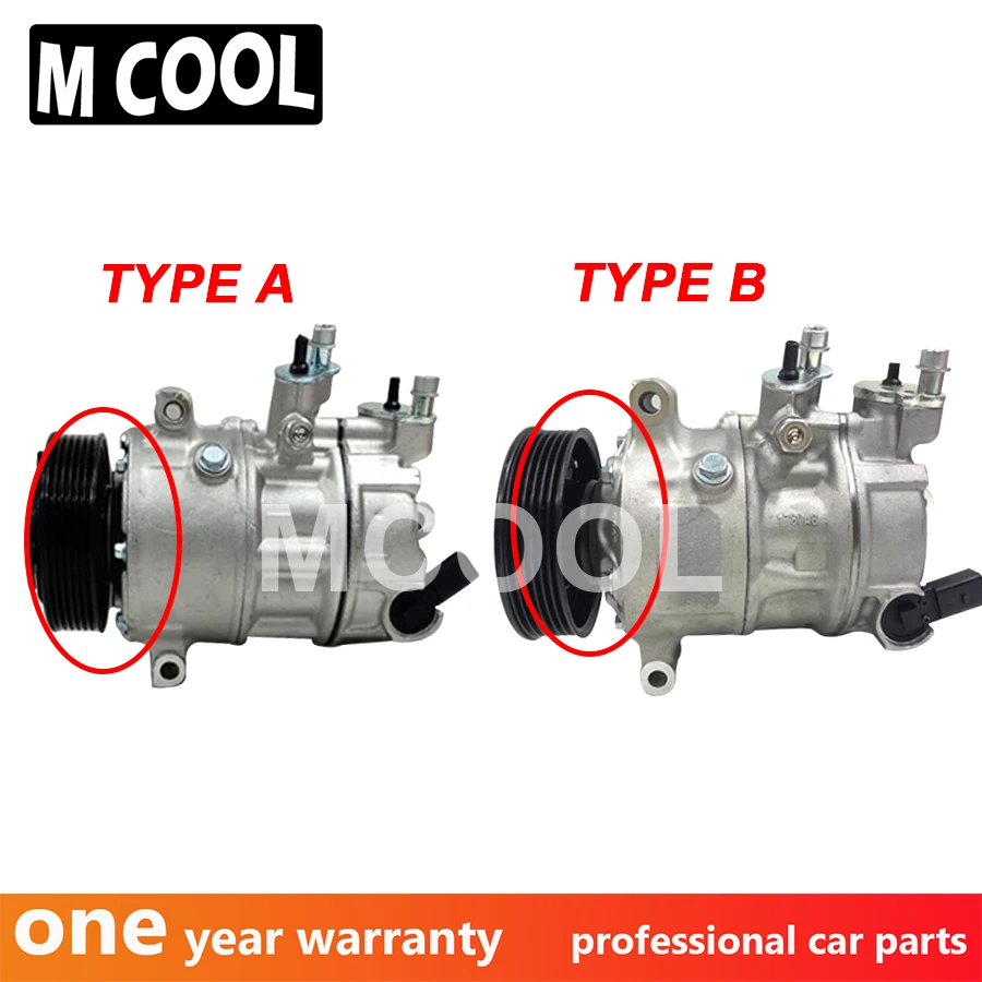 AC Compressor for Volkswagen Golf Caddy Eos Jettas Passat Polo Tiguan Touran 1K0820803C 1K0820803G 1K0820803Q 1K0820859F 168675F