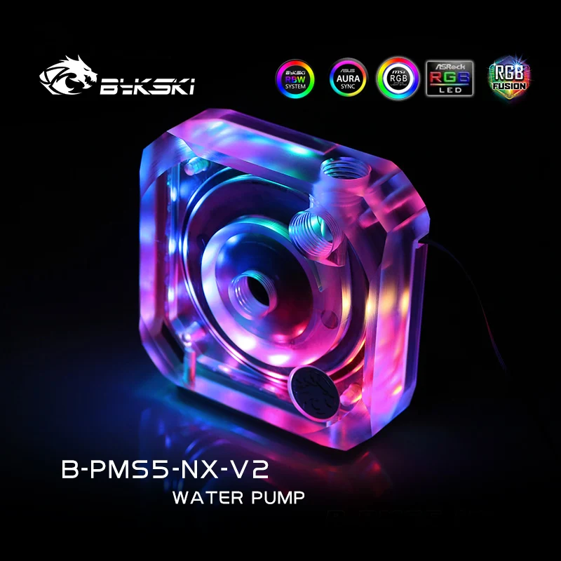 Bykski B-PMS5-NX-V2 PC water cooling D5 Pump Flow Rate 1100L/h Load Speed 4800-1800,for water cooler Water Tank building