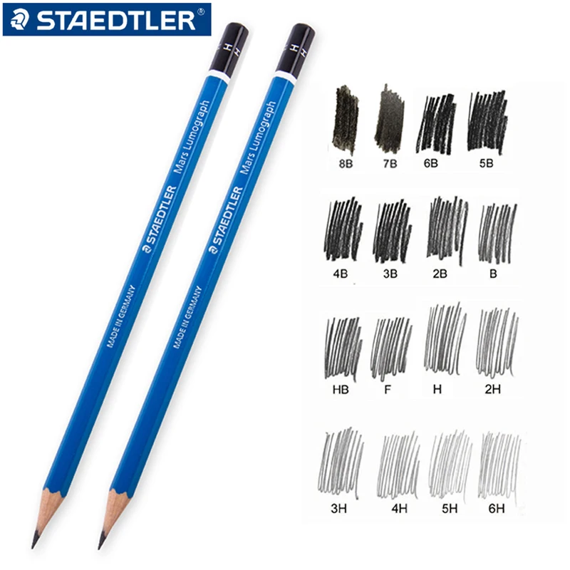 2pcs STAEDTLER-100 writing drawing pencil drawing pencil drawing pencil student special