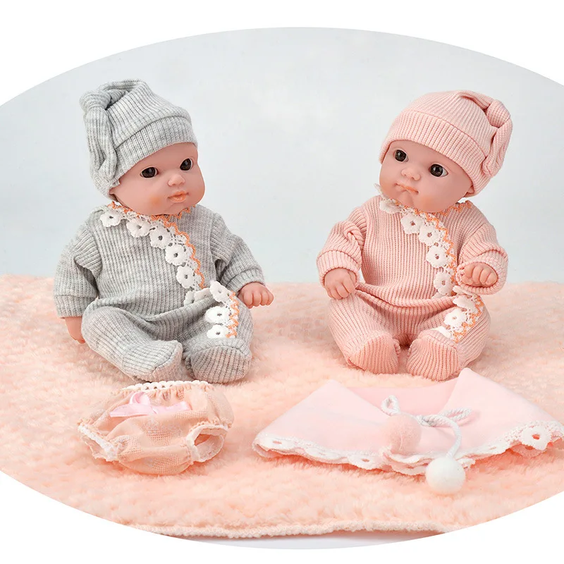 

20cm Newborn Reborn Doll Baby Simulation Soft Vinyl Children Dolls Children Kindergarten Lifelike Toys for Girls Birthday Gift