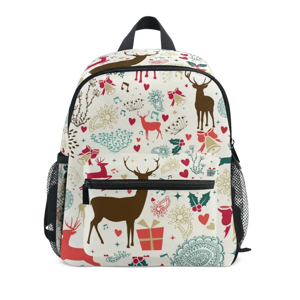 kids children school bags Christmas Reindeer mochilas escolares infantis children's backpacks Orthopedic backpack for children