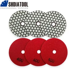 SHDIATOOL 6pcs Diamond Dry Polishing Pad 4