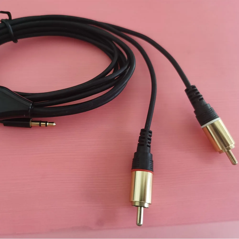 2meter 6FT 3.5mm Plug Jack to 2 RCA Male stereo audio cable
