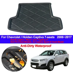 Car Rear Trunk Mat Cargo Luggage Tray Boot Liner Carpet Floor Cape For Chevrolet Chevy Holden Captiva 7-seaters 2006 - 2016 2017