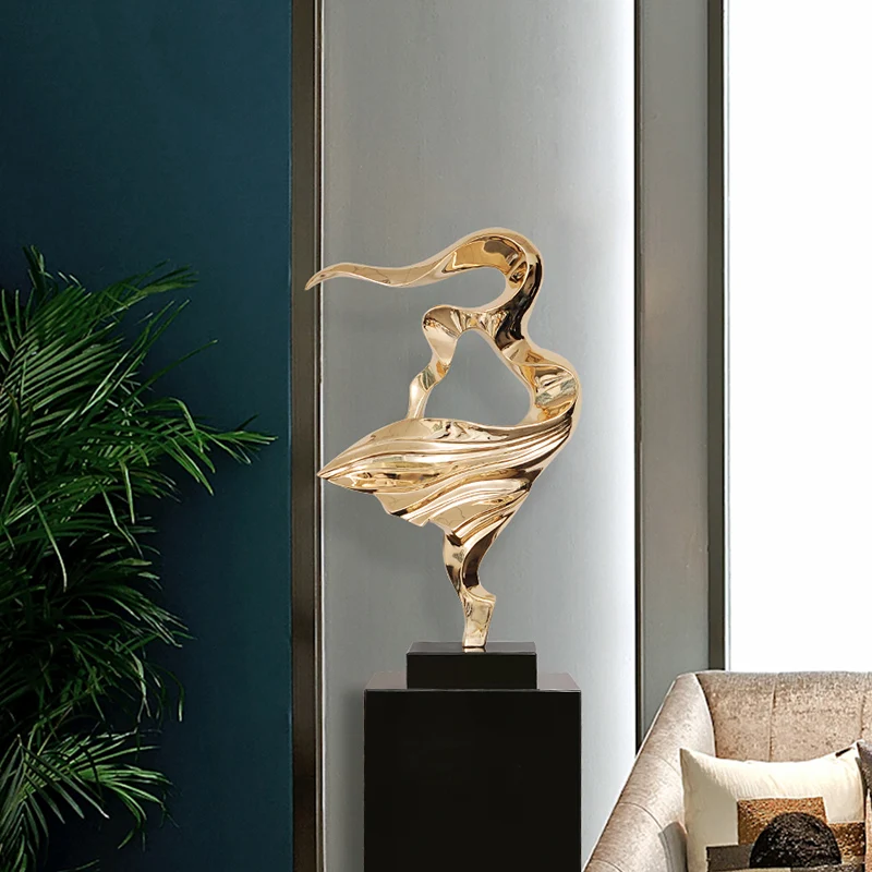 Modern Luxury Resin Bird Floor Sculpture Decoration Home Livingroom Accessories Crafts Club Hotel Lobby Desk Figurines Ornaments