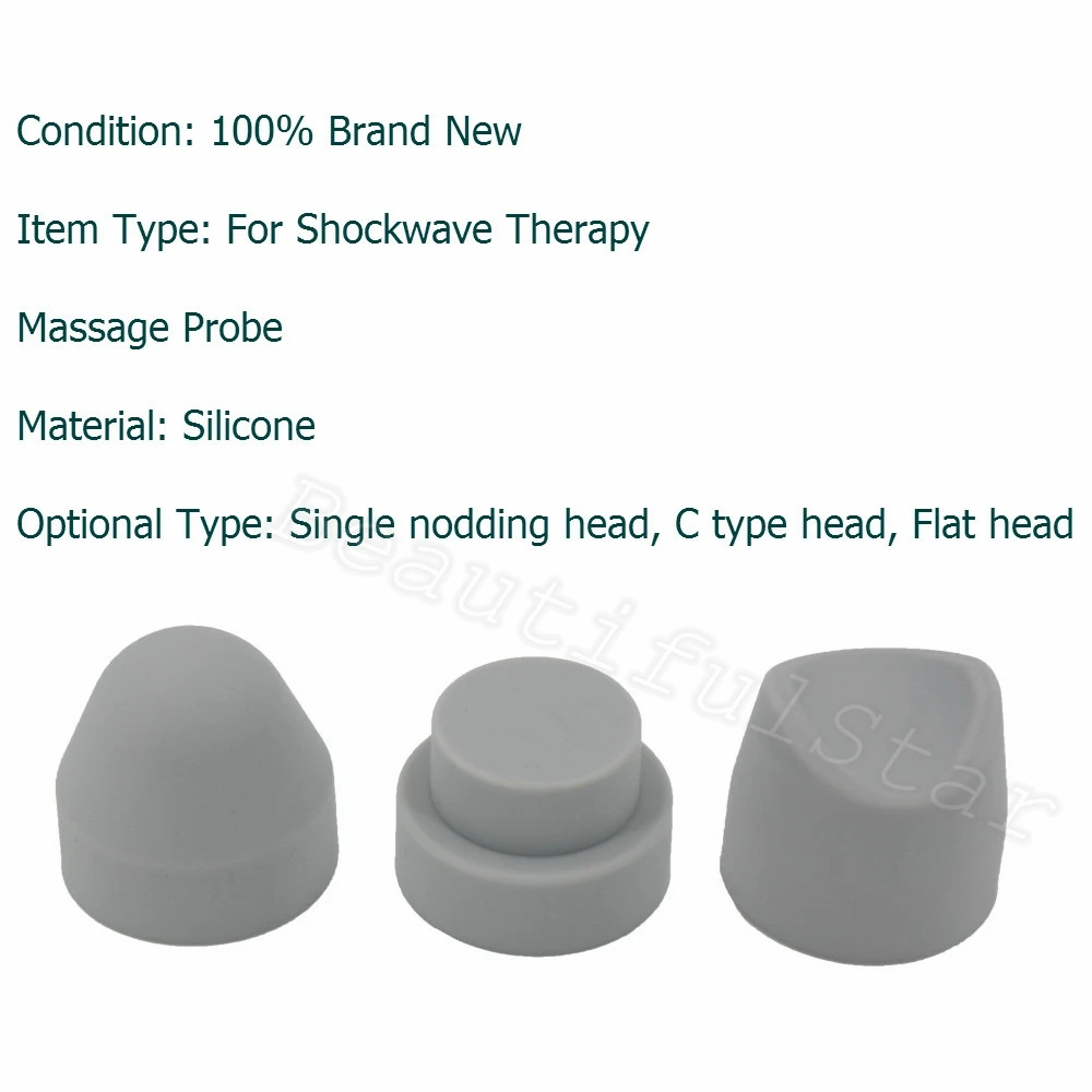 Nieuwste Shockwave Therapie Machine ED Siliconen Hoofd Voor Shock Wave Behandelingen Ontspanning Accessoires Functionele Massager Accessoire