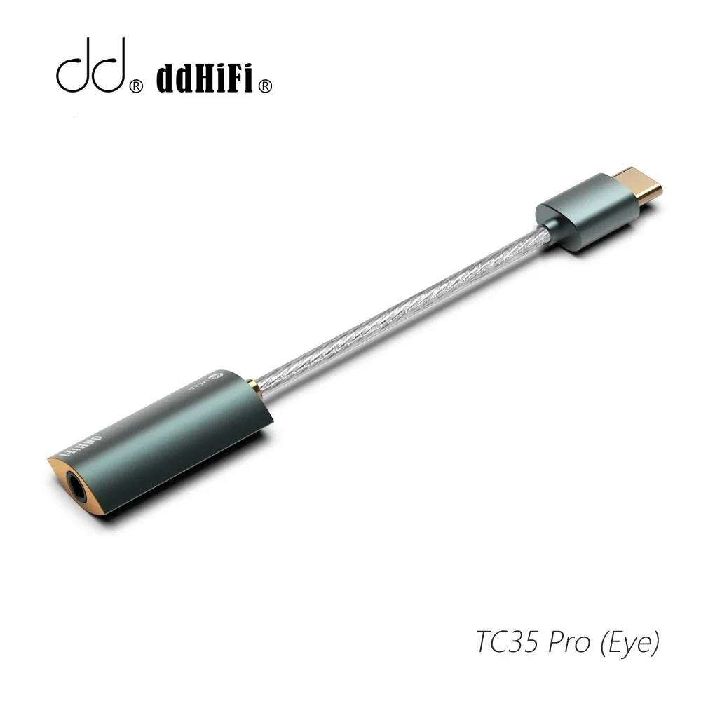 

DD ddHiFi TC35 PRO Eye MQA Audio USB DAC AMP Dongle DSD512 PCM 768kHz Type-C Lightning to 3.5mm Converter ES9281AC Pro Chip