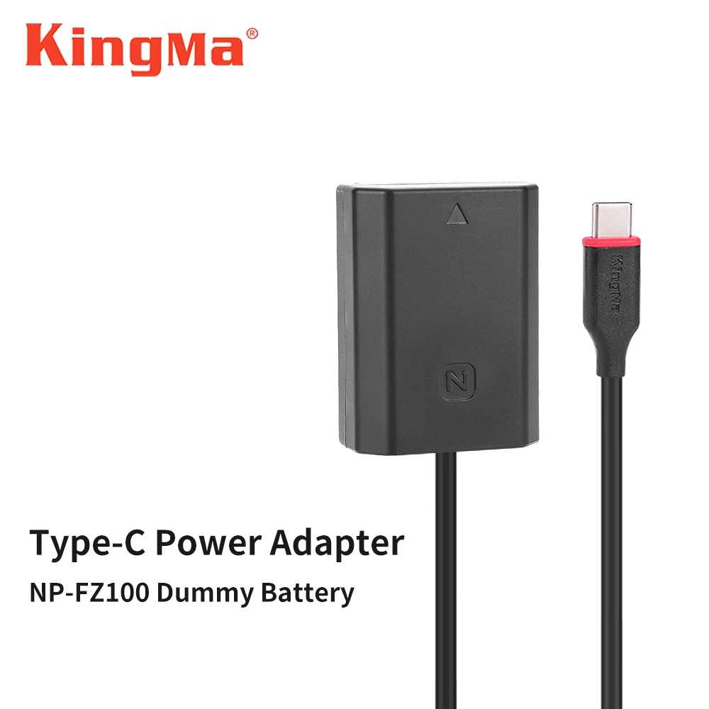 KingMa NP-FZ100 Giả Pin Với USB Loại C Điện Cho Sony Cho Sony Alpha1 A7C A7M3 A7M4 A7R4 A7R3 a7RM4 A9 A9II A6600