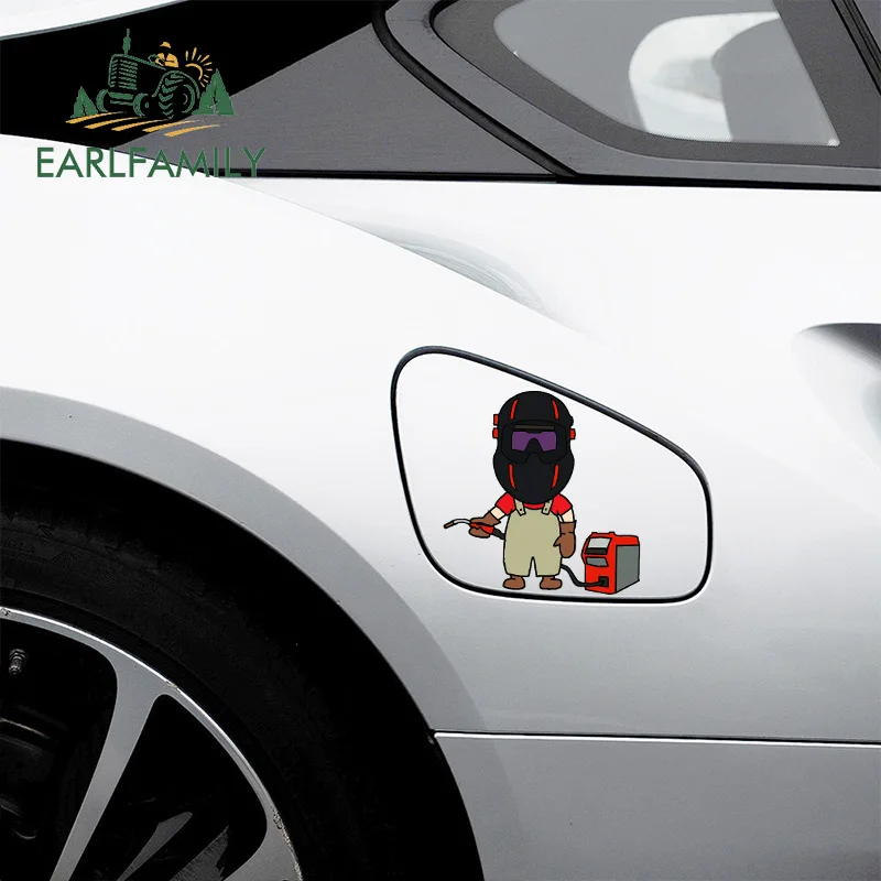 EARLFAMILY 13cm For Welder Helmet Bird Personality Creative Car Stickers Vinyl Material Decal Car Accessories Decoration