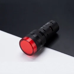 20 Pcs/Lot AD16-16C 16mm Diameter Red AC/DC 12V,24V,110V, AC220V LED Power Indicator Signal Light Lamp Brand New