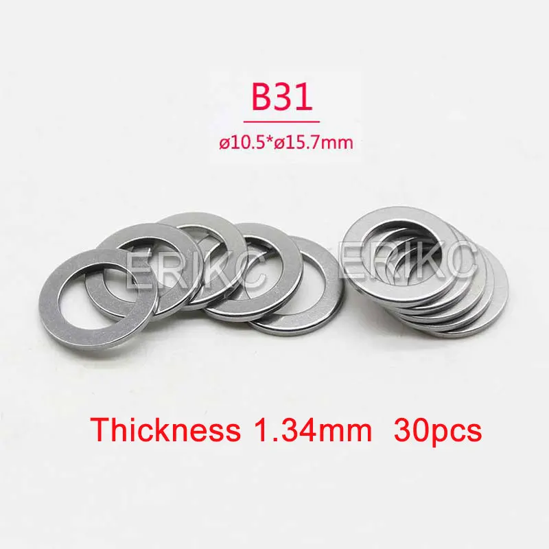 B31 Common Rail Injector Adjustment Washers B31 Shims Size 1.15-1.34MM For Bosch Injection Nozzle Repair Kit Gasket