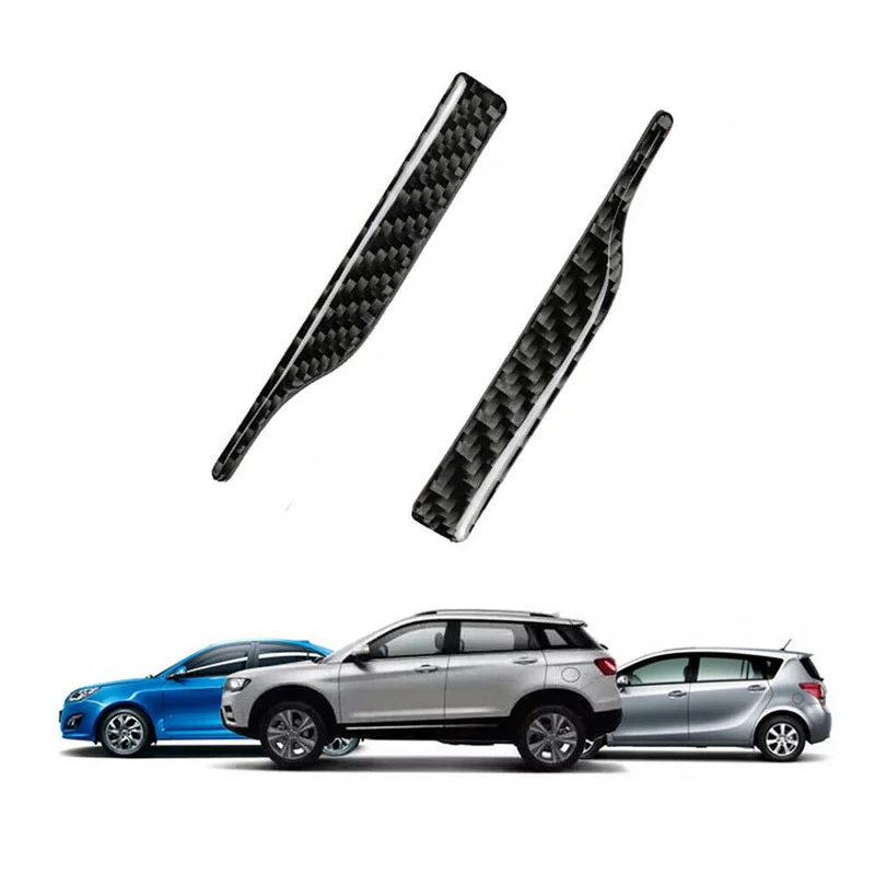 2PCS Carbon Fiber Car Universal Rearview Mirror Strip Sticker Anti-collision Decal Auto SUV Car Styling Decor Accessories