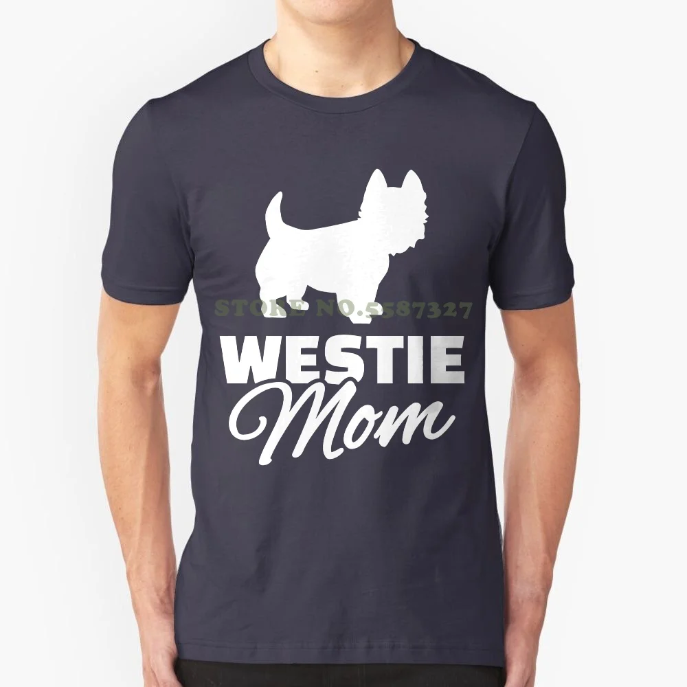 Women's Westie Mom T Shirt Summer Funny Cotton Hipster Tees Fashion Harajuku Brand