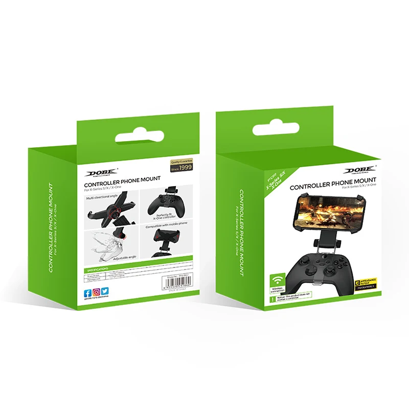 Klem SmartPhone Dapat Disesuaikan Game Klip untuk Microsoft Xbox Seri X/S Wireless Controller Gamepad Ponsel Pemegang Braket