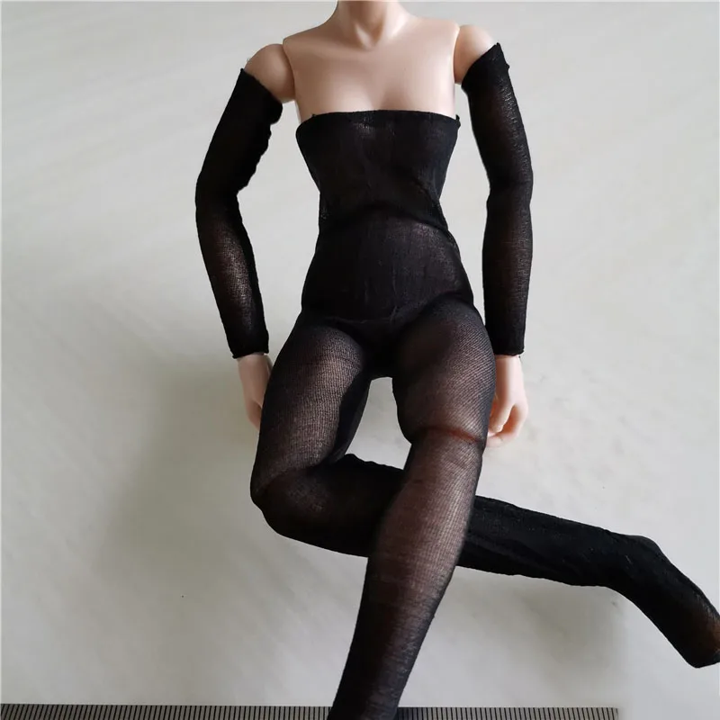 1/6 Scale Tube Top Wardrobe Series Seamless Pantyhose Connected Net Socks Jumpsuit for 12 Inches Body