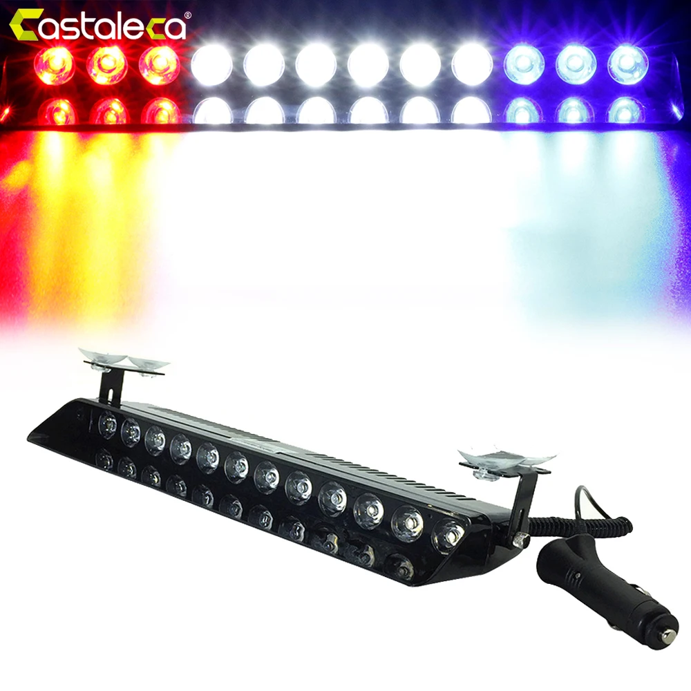 

1x12 светодиодов, предупреждающий стробоскоп, Полицейская аварийная безопасность, мигающие противотумансветильник s, 14 различных режимов вс...