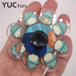 Fidget Spinner Anime Toys Running Finger Hand Gyro Bearing Cute Relief Stress Dynamic Cat Cartoon EDC Children 2021 Novel Gifts