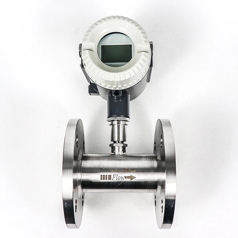 DN25-DN100 Stainless Steel Digital Turbine Steam Flow Meter 4-20mA Pulse Output Trade