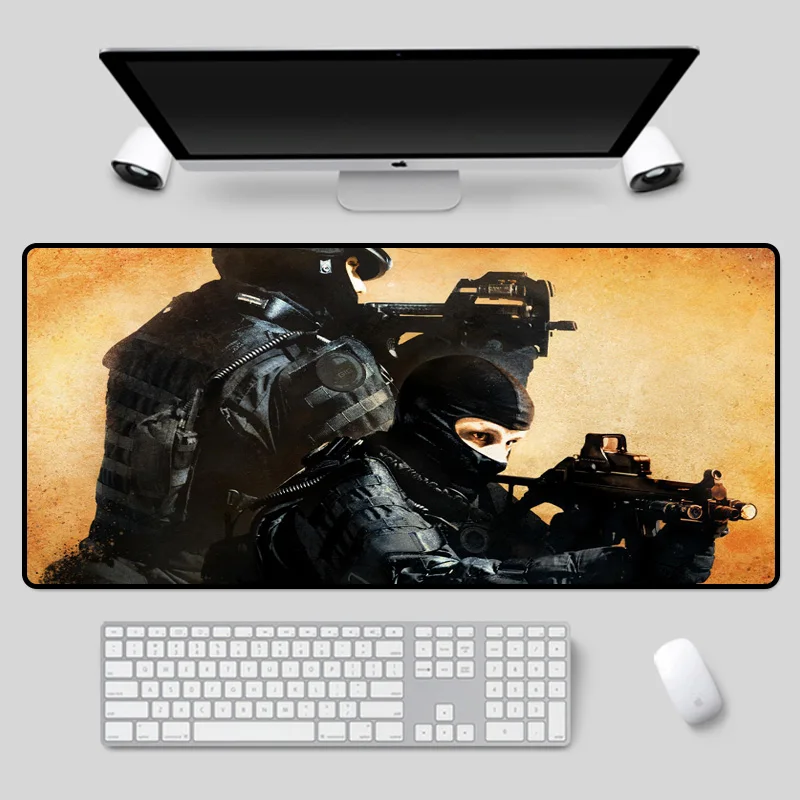 Mairuige CS Counter Strike Series Table Mat, Large Size High Speed Gaming Mouse Pad Non-slip Computer Notebook Keyboard Pad
