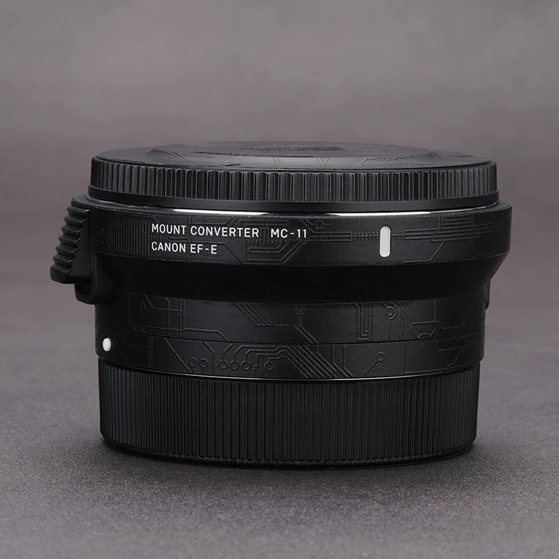 Pellicola protettiva per la pelle della decalcomania Premium per Sigma MC-11 convertitore per innesto obiettivo (per Canon EF a Sony e-mount) adesivo in vinile