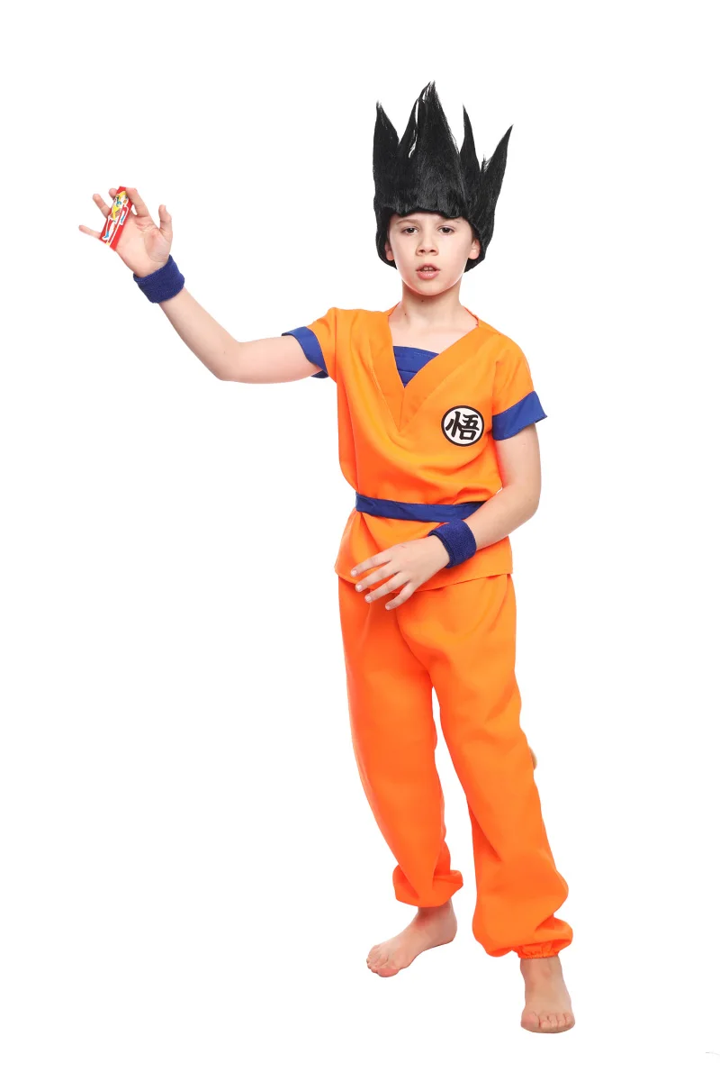 Menino Dragão Filho Traje Dia das Crianças Purim Bola Halloween Cosplay Go Ku Fantasy Fancy Dress