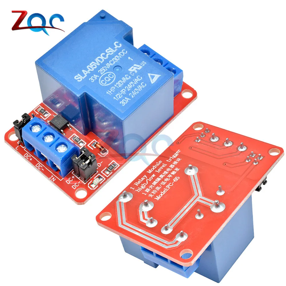 DC 5V 12V 24V 30A High Power 1-Channel Relay Module With Optocoupler H/L Level Triger for Arduino Mega AVR PIC DSP ARM