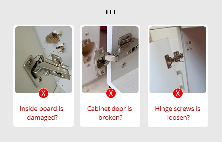 Kak Edelstahl Schrank Scharnier Reparatur platte 4-10 Pack Tür scharnier montiert Platte mit Schrauben Möbel Hardware Zubehör – Detail 12