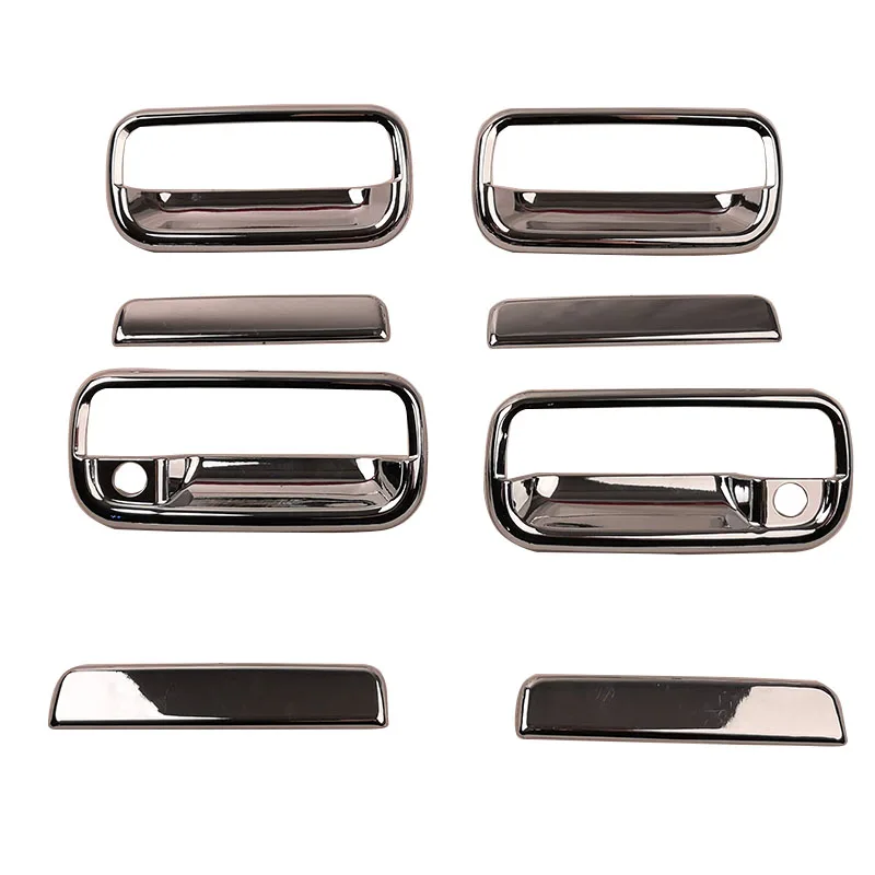 Car Exterior Door Handles Electroplated Handle Decorative Stickers for Toyota HILUX SURF LN185 1996 1997 1998 1999 2000