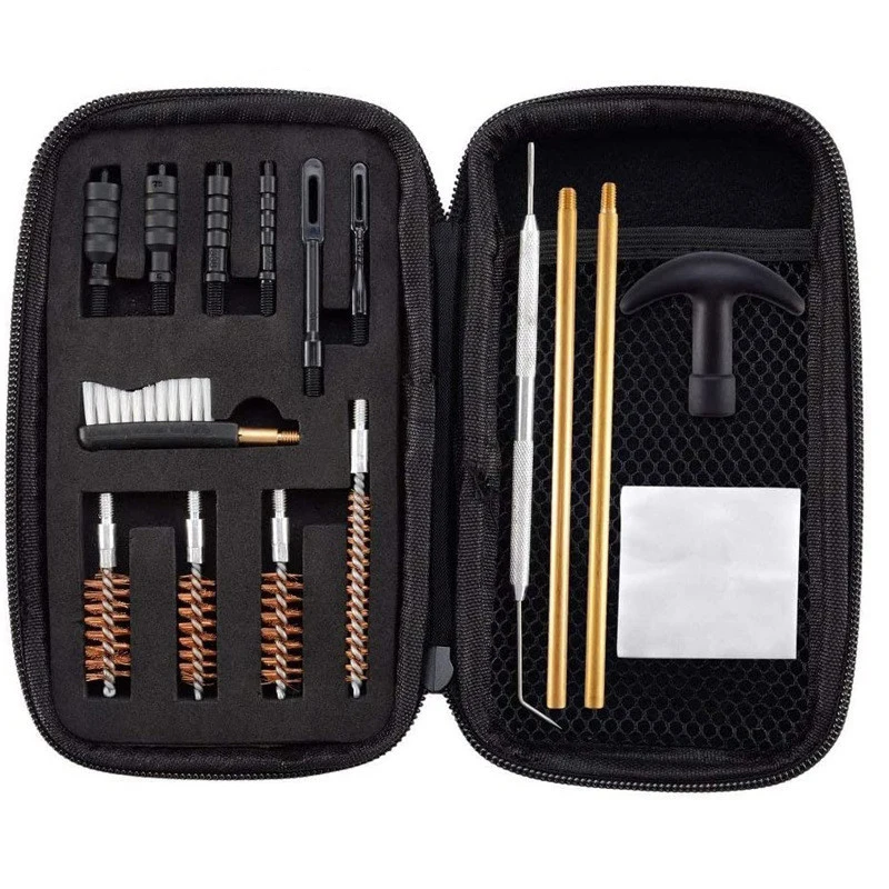 MARS DEFENSE .22/.357/.38/9mm/.40/.45 Caliber 16Pcs/Set Universal Gun Kit  Rifle Handgun Pistol Hunting Gun Cleaning Tool Set