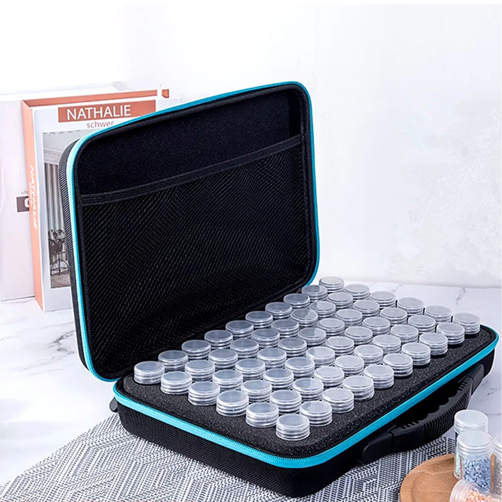 30/60/120 Bottles Diamond Painting Accessories Kit Diamond Container Storage Box 5D Diamond Mosaic Cross Stitch Tools Hand Bag