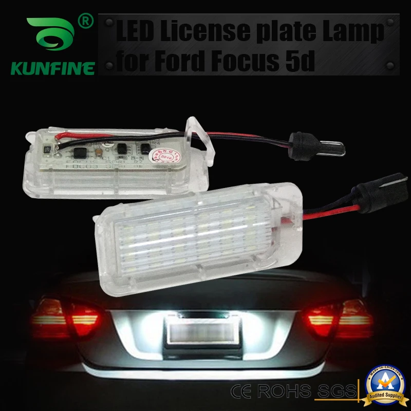 

2pcs Car LED Number License Plate Light LED License Lamp For Ford Fiesta Focus Mondeo OEM No.6M2A13550AA 6M2A13550AB 6M2A13550AC