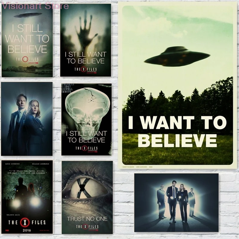 5D Diamond Painting The X-files Posters I Want To Believe Poster Diamond Embroidery Cross Stitch Kit Mosaic Home Decoration Art