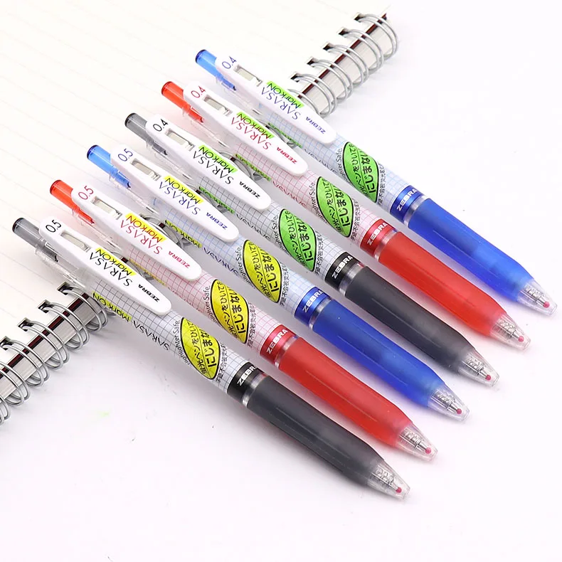 Zebra JJ77 SARASA MARK Gel Pen Super Smooth Pen Quick-drying Grid Pen Body Press Type 0.4 0.5mm