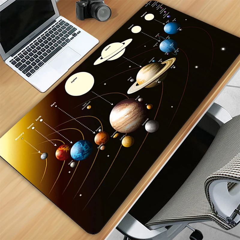 Table Mat Mouse Pads Hot Pad Universe Space Solar System Planet Mousepad Gamer Accessories Mausepad PC Gamer Gaming Laptop Mat