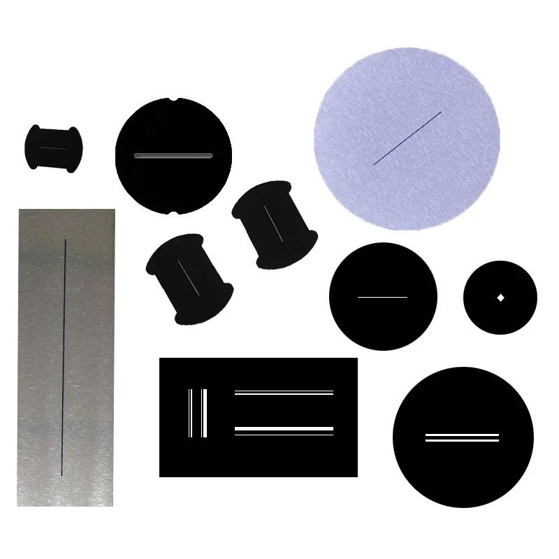 Personalizado Óptico Fenda Diafragma Escurecimento Grating Aço Inoxidável Pinhole Laser Experimento de Precisão