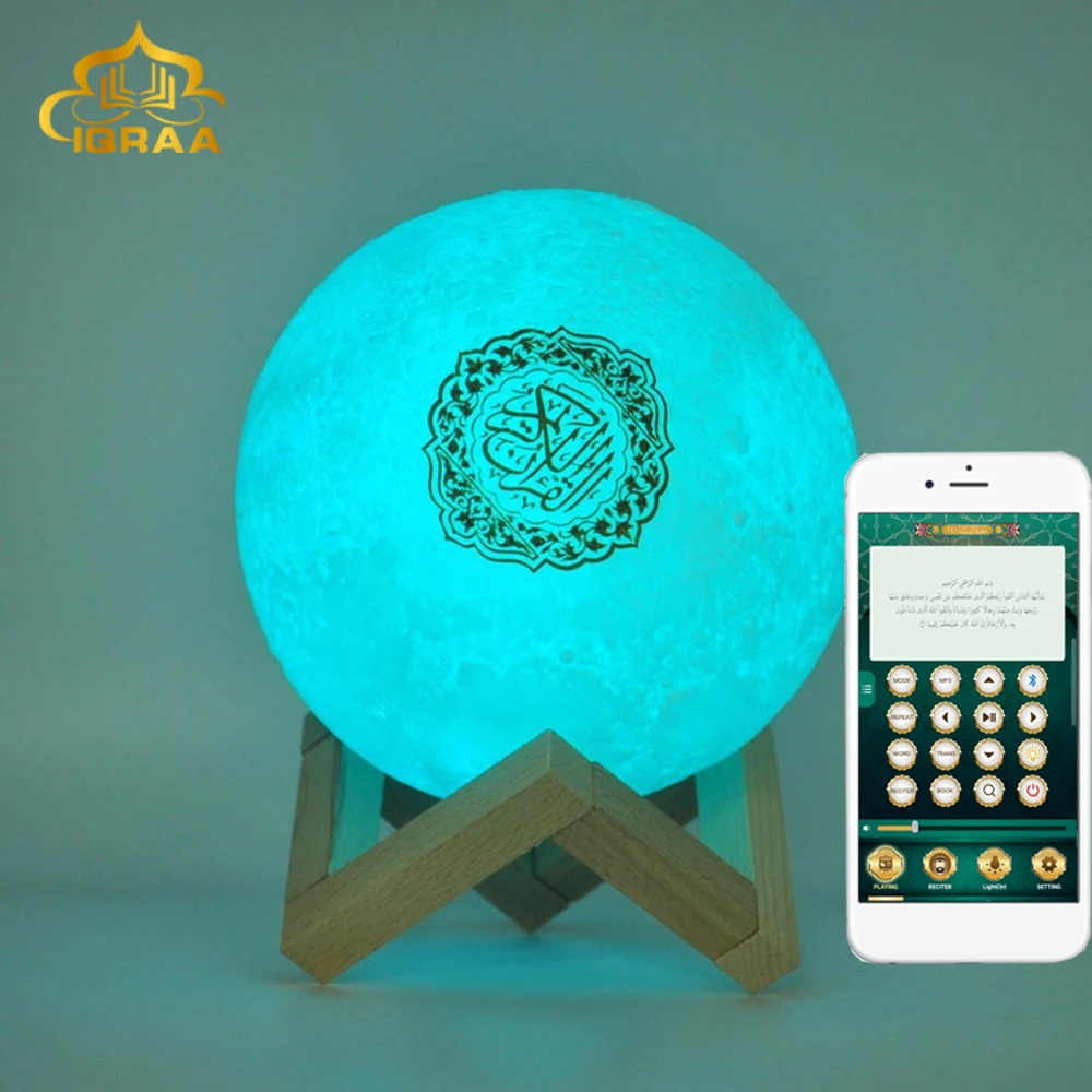 

iQRAA Bluetooth Speaker Recharging Night light Colorfull Lamp APP control Speaker