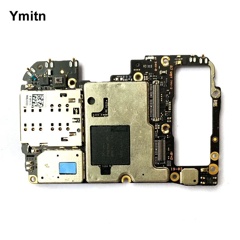 Ymitn Unlocked Main Mobile Board For Xiaomi 9 Mi9 M9 Mi 9 Mainboard Motherboard With Chips Circuits Flex Cable Globle ROM