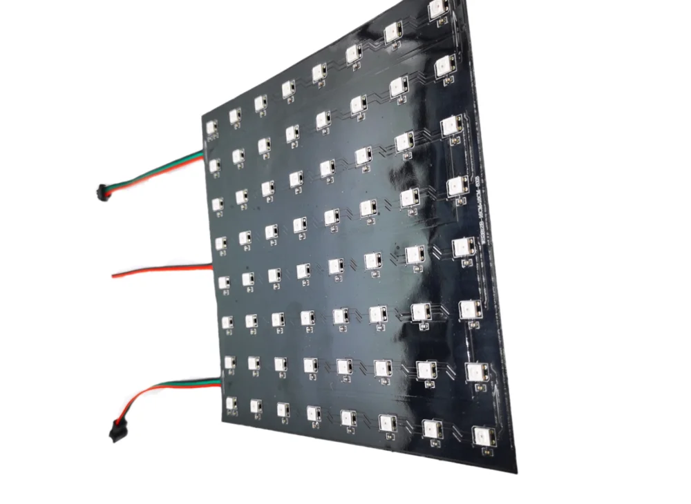 

WS2812B/SK6812 LED Digital Flexible Individually Addressable Panel Light WS2812 8*8 Pxiels Module Matrix Screen DC5V