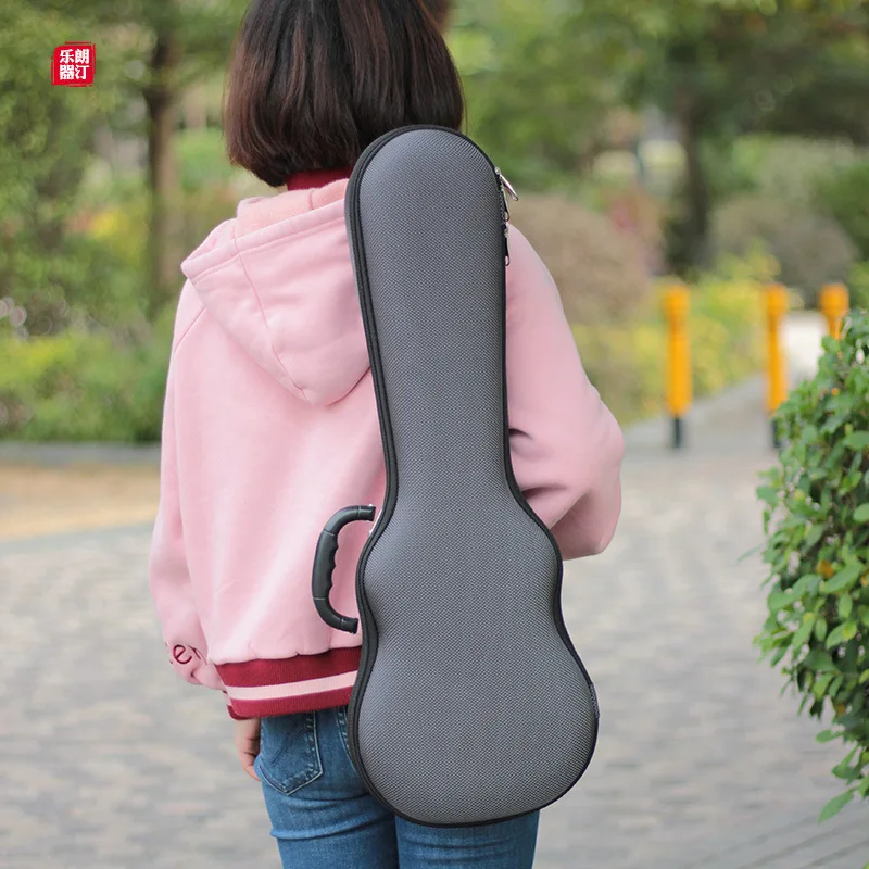 21 Inch Soprano Ukulele Case EVA Hard Box Lightweight Pressure-proof Colourful Protable Backpack Guitar Bags